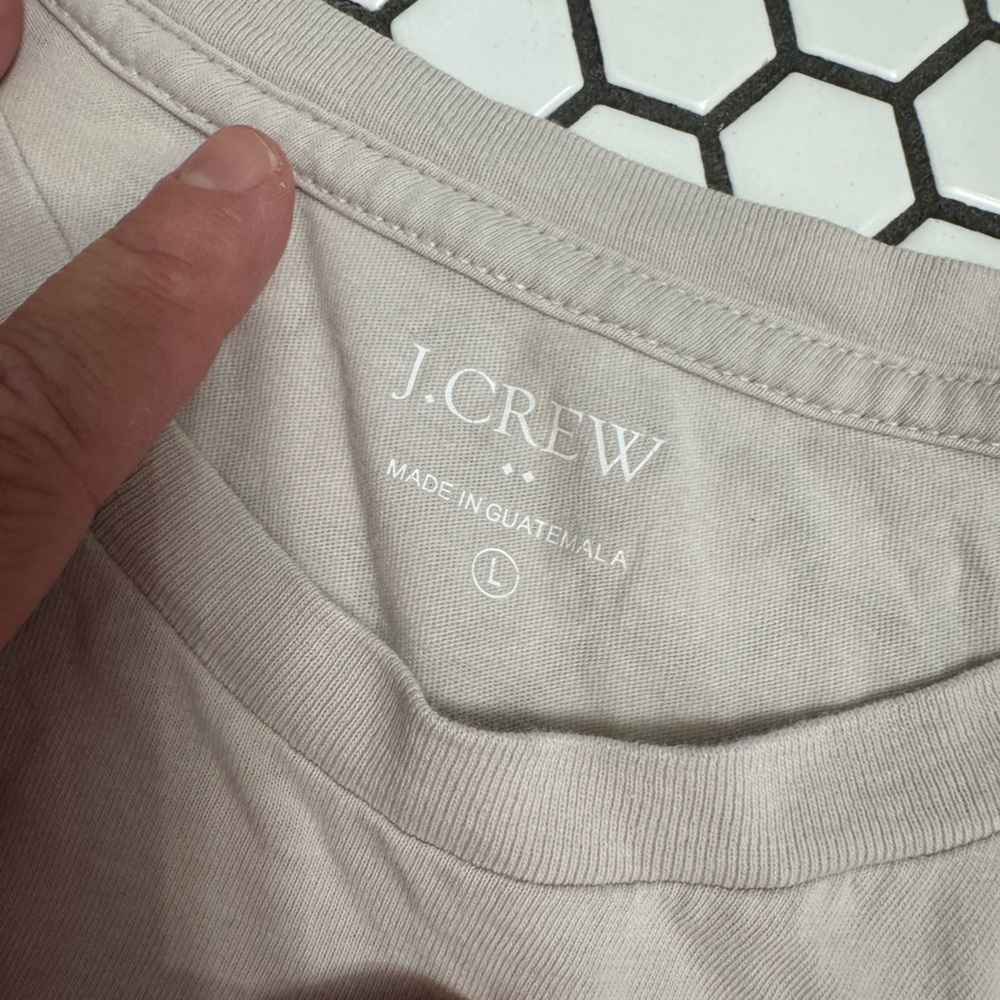 J crew jeep Beige Graphic T-Shirt size large - Picture 3 of 3